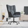 vidaXL Relaxing Chair with Wheel Dark Grey 69 x 61.5 x 102 cm Velvet