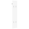 vidaXL Wall-Mounted Coat Rack White 20 x 1.5 x 100 cm Engineered wood