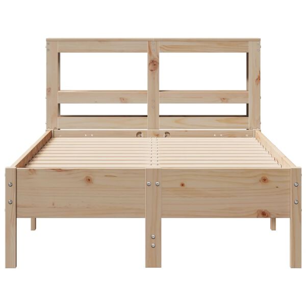 vidaXL Bed Frame without Mattress 90x190 cm Single Solid Wood Pine
