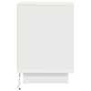 vidaXL Bedside Cabinets with LED Lights 2 pcs White 38x34x50 cm