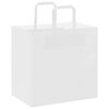 vidaXL Paper Bags 50 pcs with Handles White 26x17x25 cm