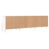 vidaXL TV Cabinet High Gloss White 150x30x44.5 cm Engineered Wood
