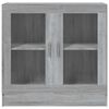 vidaXL Vitrine Cabinet Grey Sonoma 82.5x30.5x80 cm Engineered Wood