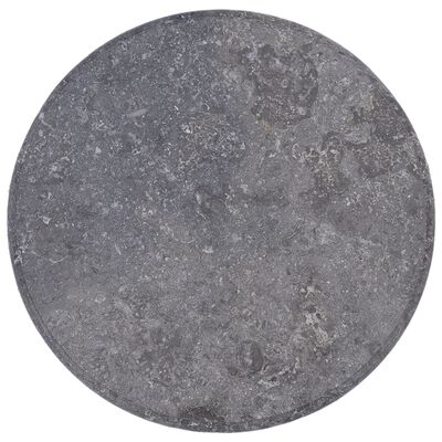 vidaXL Table Top Grey Ø60x2.5 cm Marble
