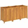 vidaXL Garden Planter with Liner 150x50x75 cm Solid Wood Acacia