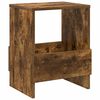vidaXL Magazine Rack Smoked Oak 35 x 30 x 45 cm