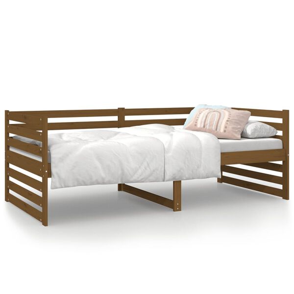 vidaXL Day Bed without Mattress Honey Brown 90x190cm Solid Wood Pine