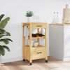 vidaXL Kitchen Trolley MONZA 48x40x88.5 cm Solid Wood Pine