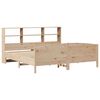 vidaXL Bookcase Bed without Mattress 180x200 cm Super King Solid Wood Pine
