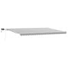 vidaXL Manual Retractable Awning with LED Anthracite&White 500x300 cm
