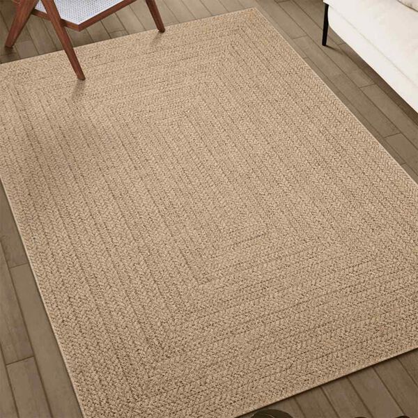 vidaXL Rug ZIZUR Beige 80x250 cm Jute Look Indoor and Outdoor