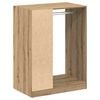 vidaXL Wardrobe with Shelf with Storage Artisan Oak 77 x 48 x 102 cm