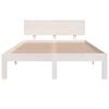 vidaXL Bed Frame without Mattress White 120x190cm Small Double