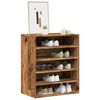 vidaXL Shoe Cabinet Old Wood 60x35x70 cm Engineered Wood