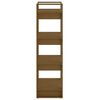 vidaXL Book Cabinet/Room Divider Honey Brown 60x35x125 cm Solid Wood