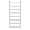 vidaXL Shoe Rack with 8 Shelves Metal and Non-woven Fabric Silver