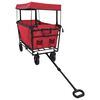 vidaXL Folding Hand Trolley Red 105 x 56.5 x 116 cm Oxford Cloth