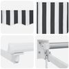 vidaXL Retractable Awning Anthracite and White 4.5x3 m Fabric&Aluminium