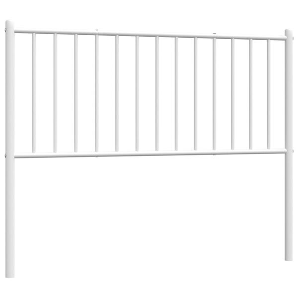 vidaXL Metal Replace Headboard White 107 cm