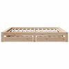 vidaXL Bed Frame without Mattress 200x200 cm Solid Wood Pine