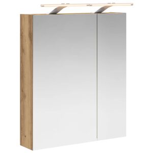 vidaXL Bathroom Mirror Cabinet Artisian Oak 60 x 14.5 x 70 cm