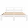 vidaXL Bed Frame with Headboard White 140 x 200 cm Solid Pine Wood
