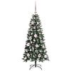 vidaXL Artificial Christmas Tree with 150 LEDs Green 55 x 55 x 120 cm