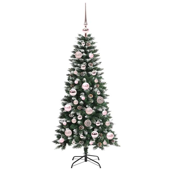vidaXL Artificial Christmas Tree with 150 LEDs Green 55 x 55 x 120 cm
