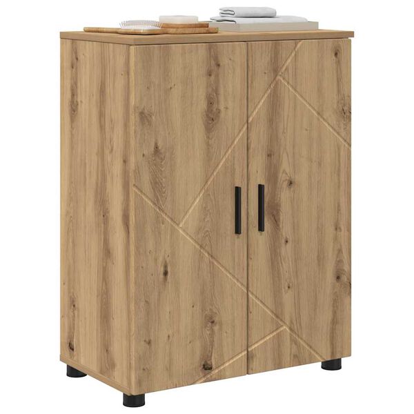 vidaXL Bathroom Cabinet with Storage Artisan Oak 60 x 35 x 80 cm