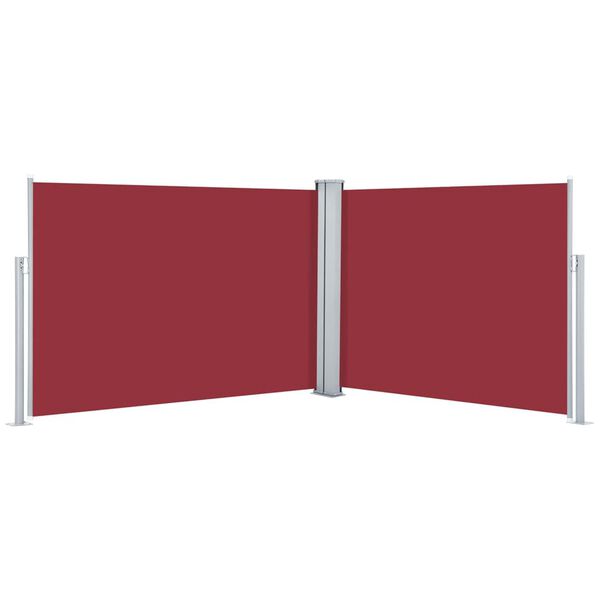 vidaXL Retractable Side Awning Red 120x1000 cm