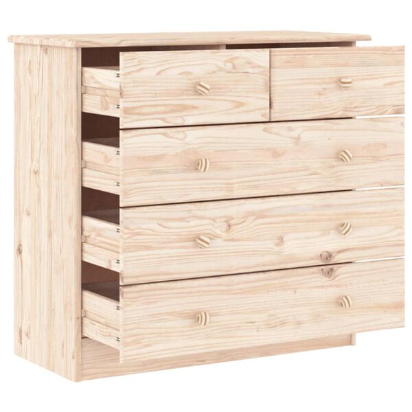 vidaXL Chest of Drawers ALTA 77x35x73 cm Solid Wood Pine
