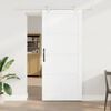 vidaXL Sliding Door White 93 x 211 cm Solid Pine Wood