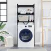 vidaXL Washing Machine Shelf with Shelf Black 0ak 67 x 25 x 163 cm