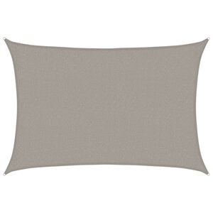 vidaXL Sunshade Sail 160 g/m&sup2; Rectangular Light Grey 2x2.5 m HDPE