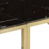 vidaXL Console Table Gold Stainless Steel and Tempered Glass
