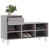 vidaXL Shoe Cabinet Grey Sonoma 102x36x60 cm Engineered Wood