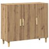 vidaXL Sideboard Artisan Oak 90x34x80 cm Engineered Wood