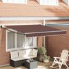 vidaXL Automatic Retractable Awning Brown 300x250 cm