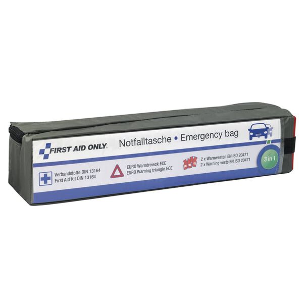 FIRST AID ONLY 3-in-1 Emergency Kit for Car DIN 13164