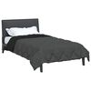 vidaXL Summer Duvet Black and Anthracite 220 x 155 cm Microfiber