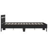 vidaXL Bed Frame without Mattress Black 120x190 cm Small Double