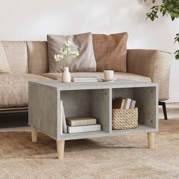 vidaXL Coffee Table Concrete Grey 60x50x36.5 cm Engineered Wood