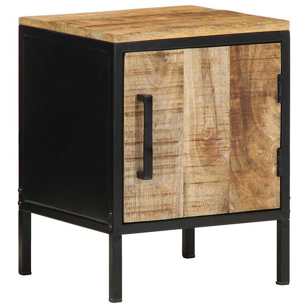 vidaXL Bedside Cabinet Brown and Black 30 x 30 x 40 cm