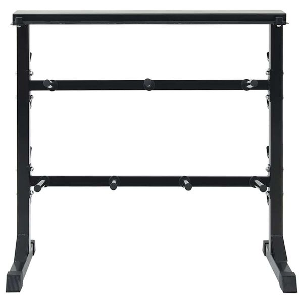 vidaXL Dumbbell Rack Black 99 x 45 x 95.5 cm Powder-coated steel