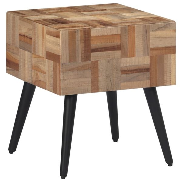 vidaXL Side Table 40x40x45 cm Solid Reclaimed Teak