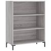 vidaXL Highboard Grey Sonoma 69.5x34x180 cm Engineered Wood