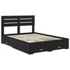 vidaXL Bed Frame with Drawer with Headboard Manual Engineered Wood