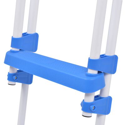 vidaXL Above-Ground Pool Safety Ladder with 3 Steps 122 cm