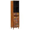 vidaXL Bathroom Cabinet with Drawer with Shelf Walnut 38 x 33 x 160 cm