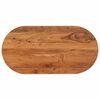 vidaXL Table Top 80x40x2.5 cm Oval Solid Wood Acacia